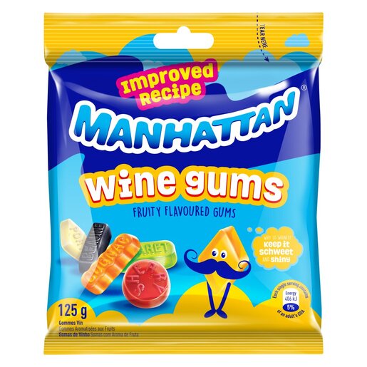 Manhattan Gummieland Wine Gums 125g PnP