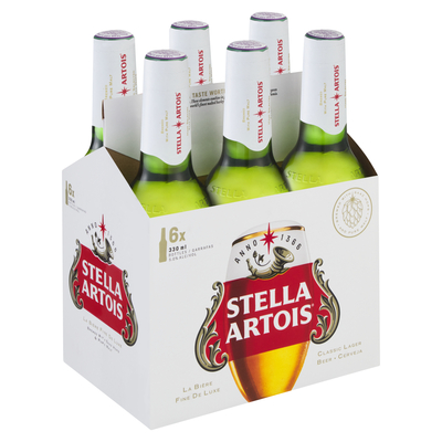 Stella Artois Premium Lager Beer 6 x 330ml