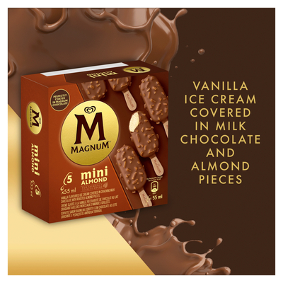 Magnum magnum : コンパクトバージョン Magnum Mini Almond Ice Cream 5 Pack | Smart Price Specials | PnP Home