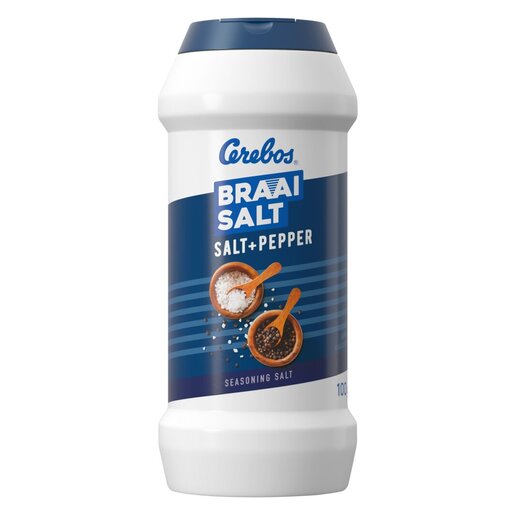 Cerebos Braai Salt Salt & Pepper Seasoning Salt 100g | PnP