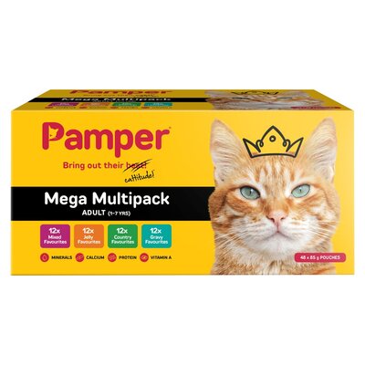 Pamper Fine Cuts Mega Multipack Pouches 48 Pack
