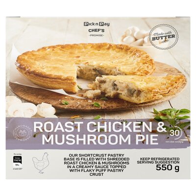 PnP Roast Chicken & Mushroom Pie 550g