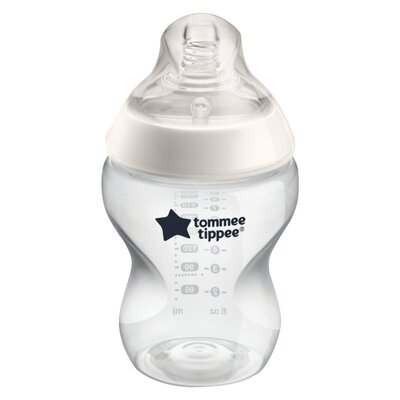 Tommee Tippee Closer To Nature 260ml Self Sterilizing Clear Bottle  0M+ main image 1