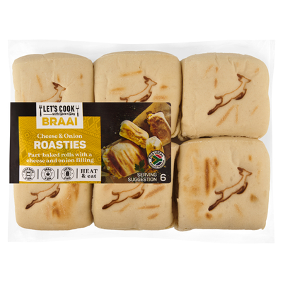 PnP Let's Cook Braai Cheese & Onion Roastie 6 Pack