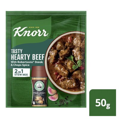 Knorr Tasty Hearty Beef 2in1 Stew Mix with Robertsons Steak and Chops ...