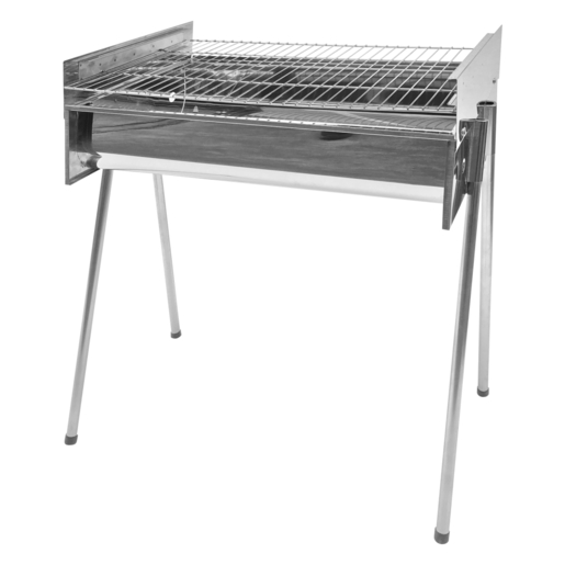 Grill Chef Charcoal Braai Adjustable Large Stainless Steel PnP