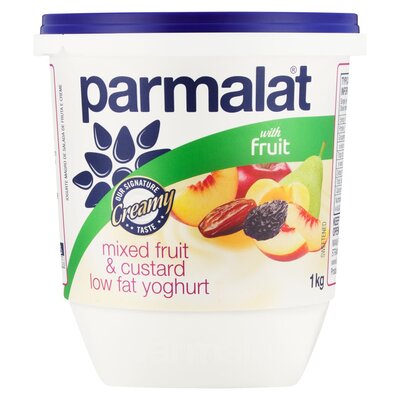 Parmalat Medium Fat Mixed Fruit & Fruit & Custard Yoghurt 1kg