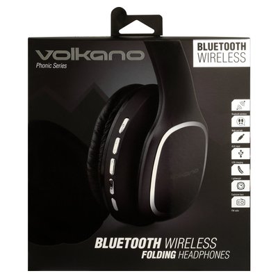 Volkano Wireless Bluetooth Headphones Black Smart Price Specials PnP Home