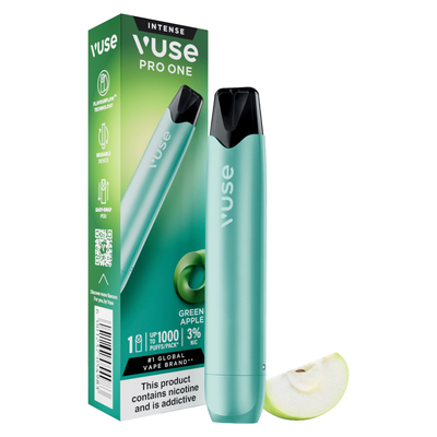 elfbar elfa kaufen Vuse Go Green Apple VUSE GO BOX 1000 GREEN APPLE 18 MG main image 0