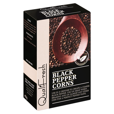 Qualifresh Black Pepper Corns Refill 40g | PnP