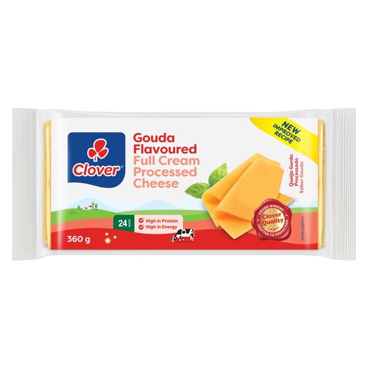 Clover Elite Gouda Full Cream Processed Cheese Slices 360g PnP