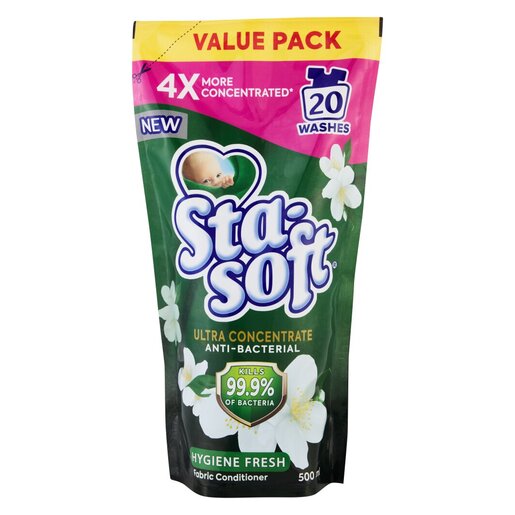 StaSoft Ultra Concentrate Antibacterial Fabric Softener 500ml PnP