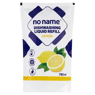 No Name Lemon Dishwashing Liquid Refill 750ml