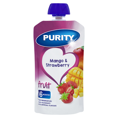 Purity Pouch Mango & Strawberry 110ml from 6 Months