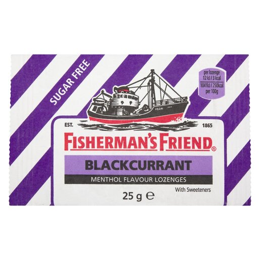 Fisherman's Friend Sugar Free Blackcurrant Menthol Flavour Lozenges 25g |  PnP