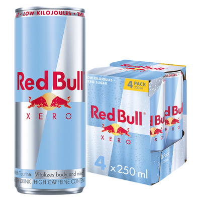 Red Bull Xero Energy Drink 4 x 250ml