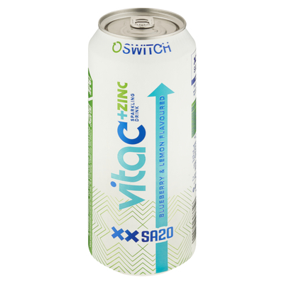 Switch SA20 Blueberry & Lemon Flavoured Vita C Zinc Energy Drink