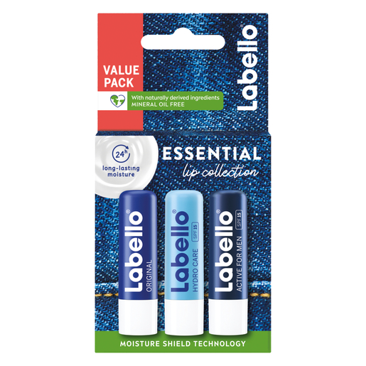 Labello Value Pack Essential Lip Collection 3 Pack | PnP