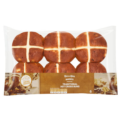 PnP Traditional Hot Cross Buns 6 Pack
