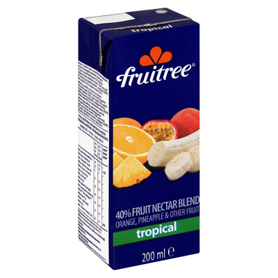 Fruitree 40 Fruit Nectar Blend Tropical 200ml PnP
