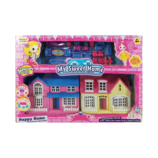 Eb Toys Doll House 23 Pieces Playset PnP
