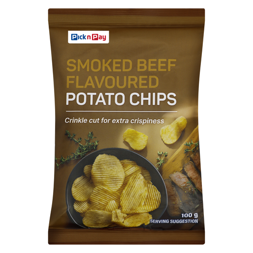 PnP Smoked Beef Flavoured Potato Chips 100g | PnP