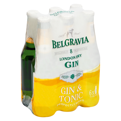Belgravia Gin & Tonic NRB 6 x 275ml