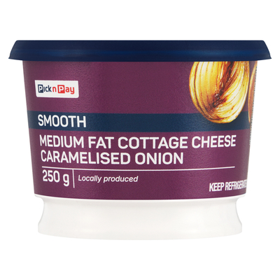 PnP Caramelised Onion Medium Fat Cottage Cheese 250g