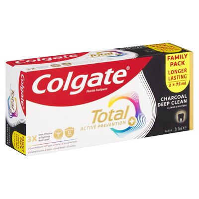 Colgate Total Charcoal Twinpack 2 x 75ml | Smart Price Specials | PnP Home
