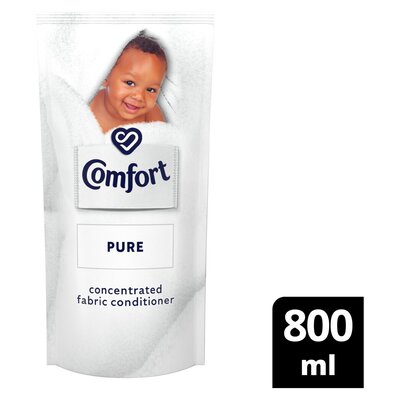Comfort Pure Concentrated Laundry Fabric Softener Refill for Sensitive Skin 800ml