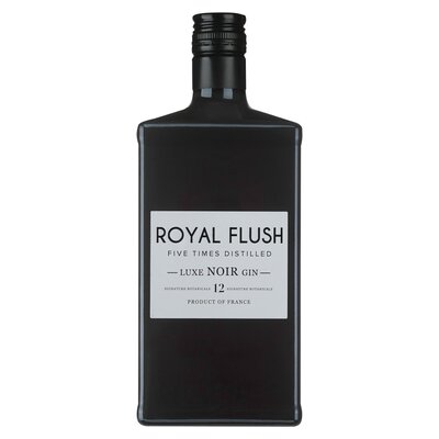Royal Flush Luxe Noir Gin Bottle 750ml