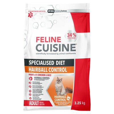 Feline Cuisine Specialised Diet Hairball Control 1.5kg PnP