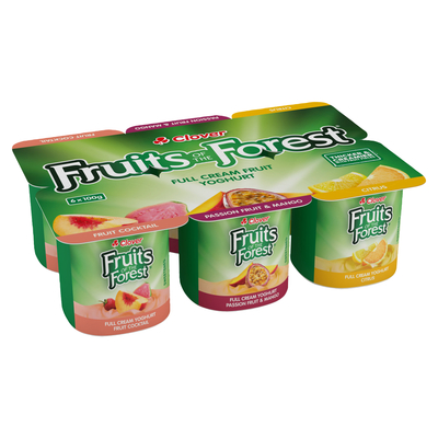 Clover Fruits Of The Forest Full Cream Fruit Cockatail, Passion