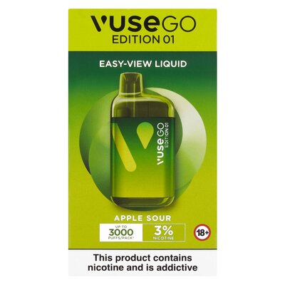 vuse go apple sour Vuse GO 1000 Apple Sour Pen | disposable e-cigarette main image 1
