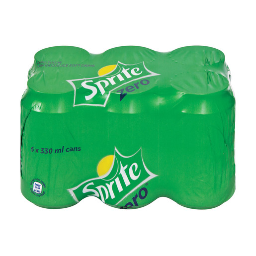 Sprite Zero Can 330ml x 6 PnP