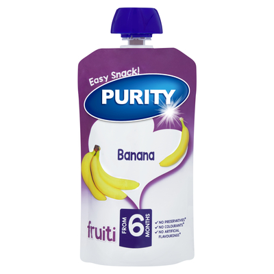 Purity Pouch Banana 110ml from 6 Months