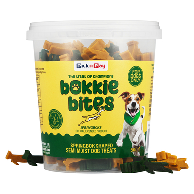 pnp-bokkie-bites-springbok-shaped-semi-moist-dog-treats-500g-pnp