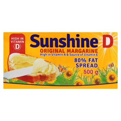 Sunshine D Original Margarine Brick 500g