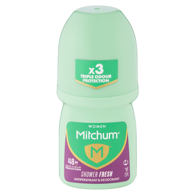 Mitchum Women Triple Odor Defense Shower Fresh Roll On 50ml PnP