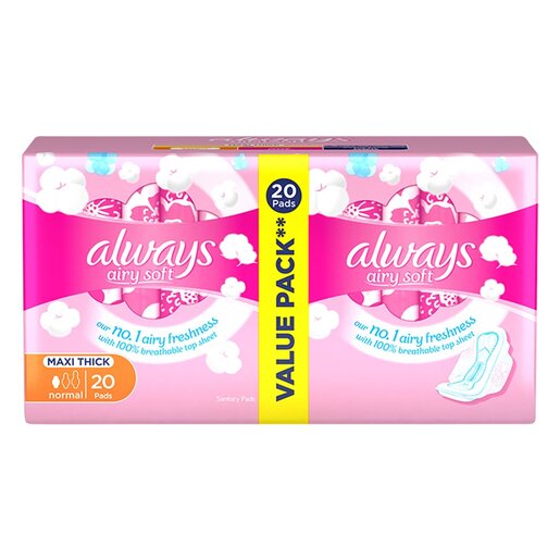 Always Maxi Cotton Long Pads 20 Pack PnP