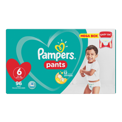 pampers pants size 6 mega box