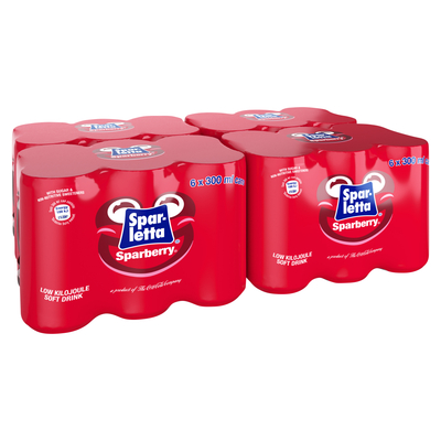 Sparletta Sparberry Low Kilojoule Soft Drink 24 x 300ml | PnP