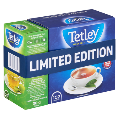 Tetley Black & Green Combo Tea 122 Pack | PnP