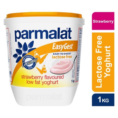 Parmalat Easygest Medium Fat Strawberry Yoghurt 1kg