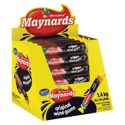 Maynards Wine Gums Roll 39g x 36 PnP