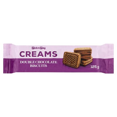 PnP Double Chocolate Flavoured Biscuit Creams 125g | PnP
