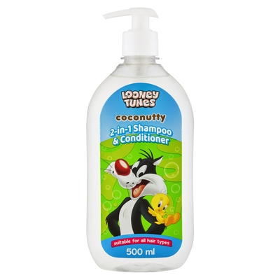 ユニシティ/Shampoo＆Conditioner(ラスト②) Looney Tunes Coconutty 2-in-1 Shampoo & Conditioner 500ml | PnP
