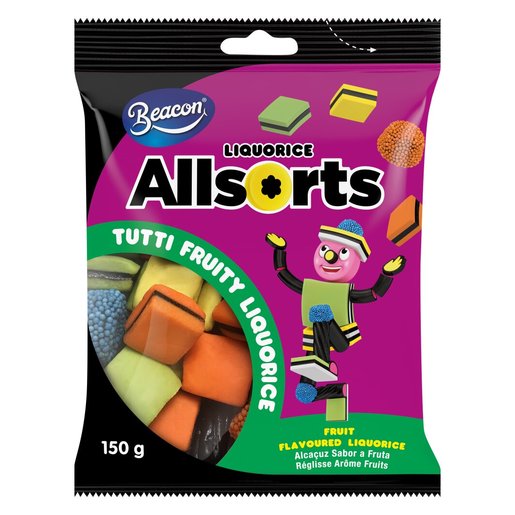 Beacon Tutti Frutti Liquorice Allsorts 150g PnP