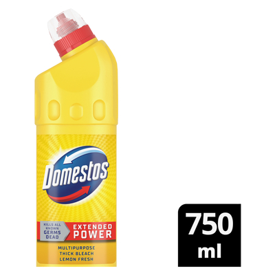 Domestos Lemon Multipurpose Stain Removal Thick Bleach Cleaner 750ml
