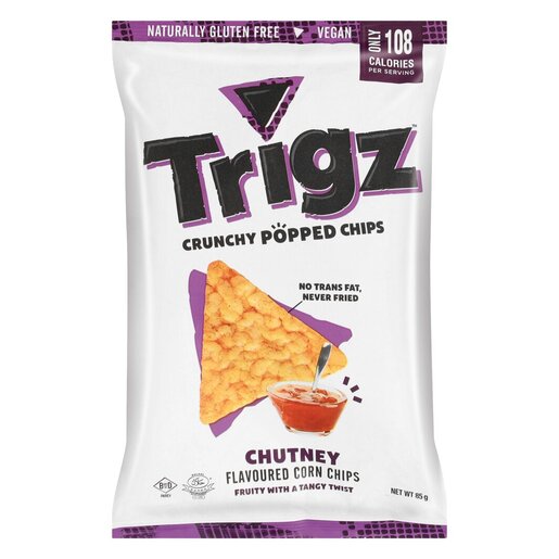 Trigz Chutney Crunchy Popped Corn Chips 85g PnP